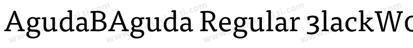 AgudaBAguda Regular 3lackW05 Regula字体转换
